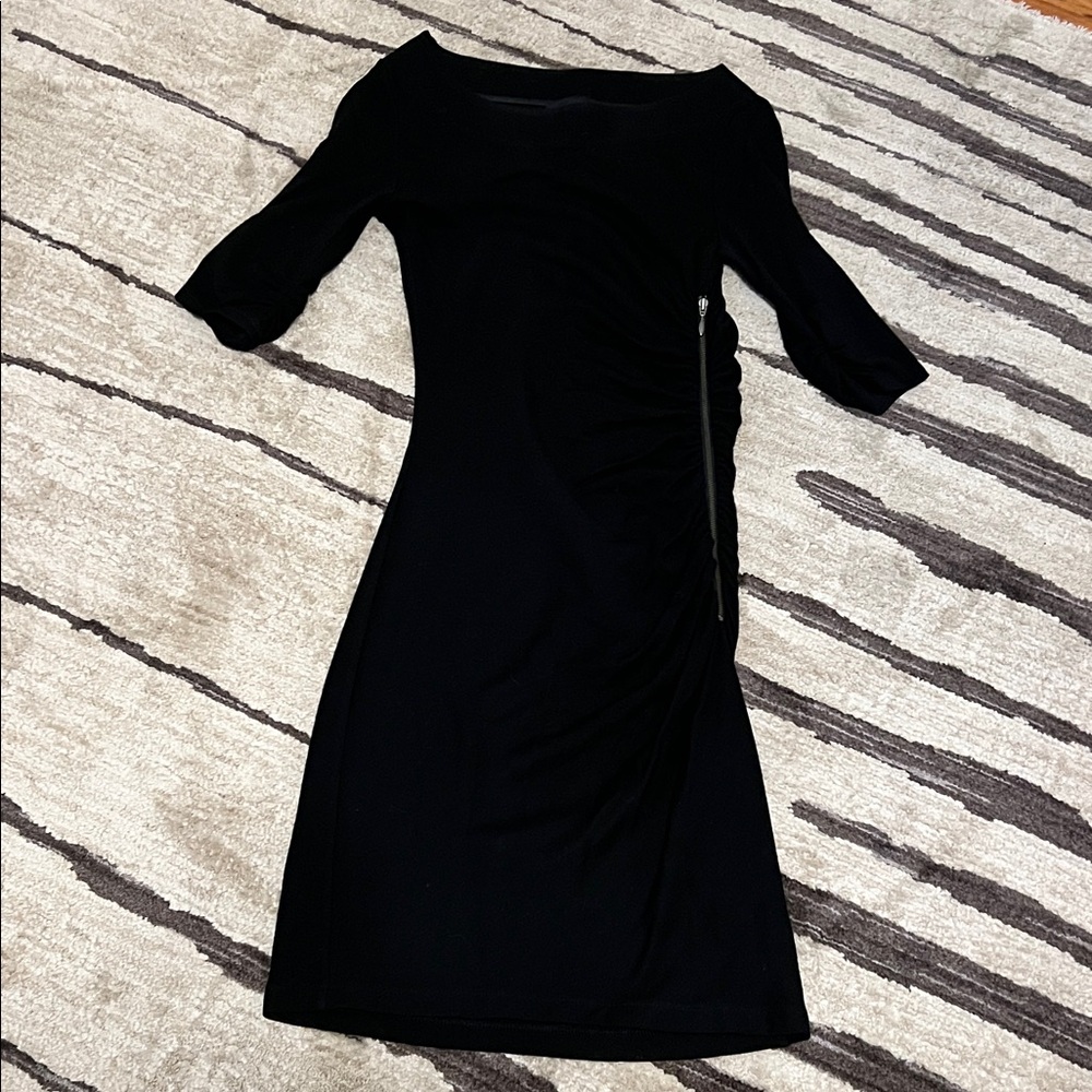 Banana Republic LBD Body Con Elbow Length Sleeve Dress